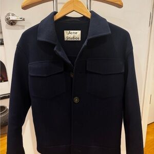 Acne Studios Men's Dark Blue Shirt Jacket